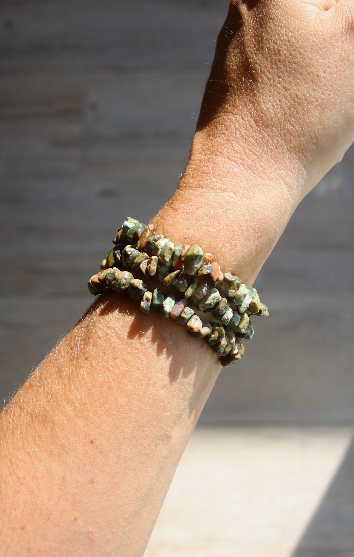 Rhyolite Chip Bracelet